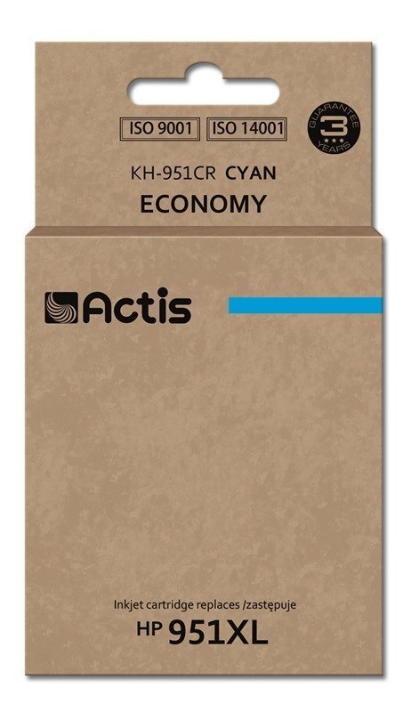 Actis KH-951CR Tusz (zamiennik HP 951XL CN046AE; Standard; 25 ml; niebieski) Actis KH-951CR Tusz (zamiennik HP 951XL CN046AE; Standard; 25 ml; niebieski)