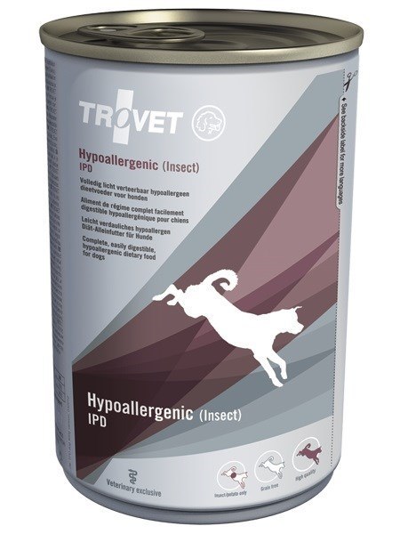 TROVET Hypoallergenic IPD z owadami - mokra karma dla psa - 400 g TROVET Hypoallergenic IPD z owadami - mokra karma dla psa - 400 g