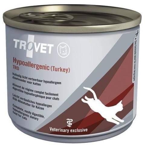 TROVET Hypoallergenic TRD z indykiem - mokra karma dla kota - 200 g TROVET Hypoallergenic TRD z indykiem - mokra karma dla kota - 200 g