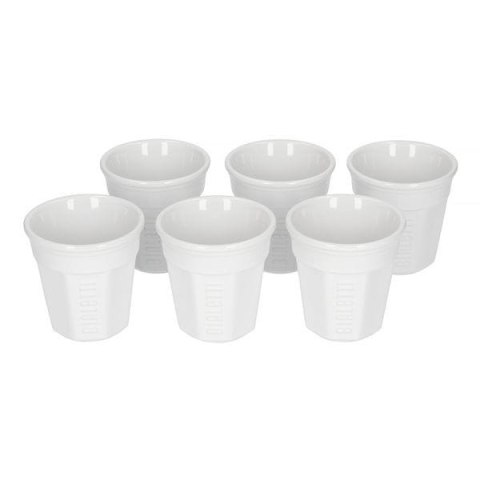 Bialetti Bicchierini zestaw 6 filiżanek do espresso biały Bialetti Bicchierini zestaw 6 filiżanek do espresso biały