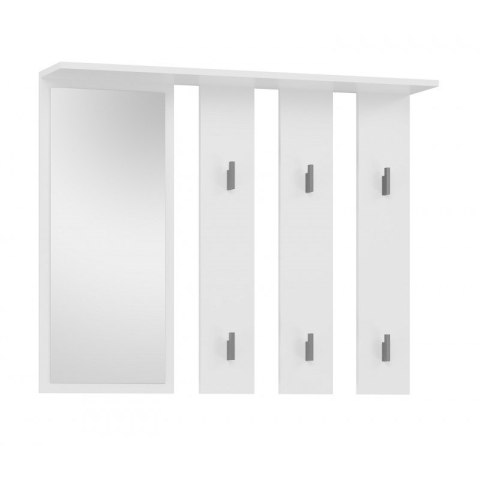 Wieszak + lustro PARMA 100x15xH.81,5 biel Wieszak + lustro PARMA 100x15xH.81,5 biel