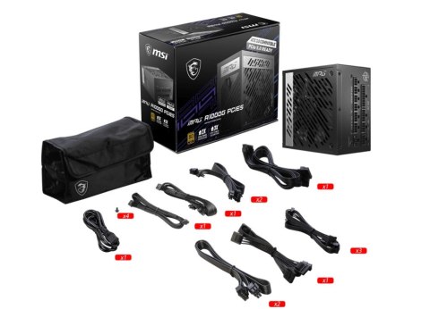 Zasilacz MSI MPG A1000G PCIE5 1000W 80+ Gold Zasilacz MSI MPG A1000G PCIE5 1000W 80+ Gold