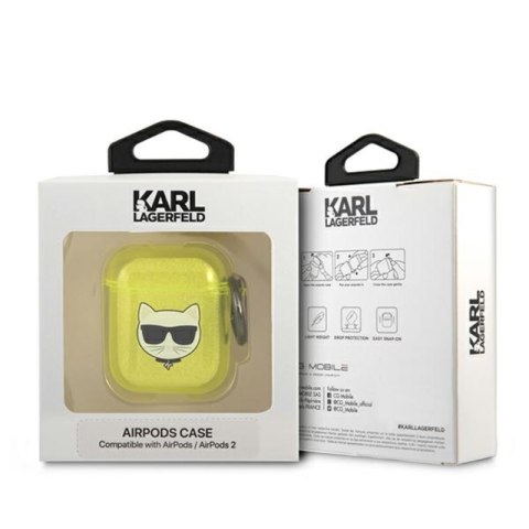 Karl Lagerfeld Choupette Head - Etui Airpods (fluo żółty) Karl Lagerfeld Choupette Head - Etui Airpods (fluo żółty)