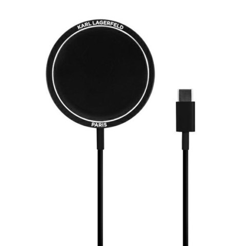 Karl Lagerfeld Outline Magnetic Charger Base - Ładowarka indukcyjna Magsafe 15W Karl Lagerfeld Outline Magnetic Charger Base - Ładowarka indukcyjna Magsafe 15W
