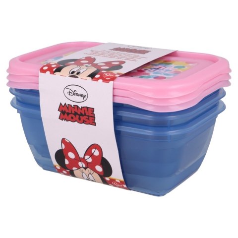 Minnie Mouse - Zestaw pojemników na żywność 540 ml (3 szt.) Minnie Mouse - Zestaw pojemników na żywność 540 ml (3 szt.)