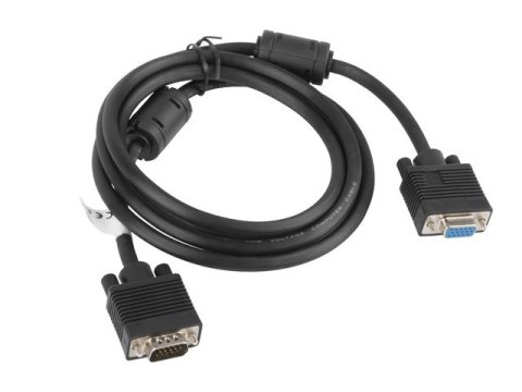 Kabel Lanberg CA-VGAC-10CC-0018-B+ (D-Sub (VGA) M - D-Sub (VGA) F; 1,8m; kolor czarny) Kabel Lanberg CA-VGAC-10CC-0018-B+ (D-Sub (VGA) M - D-Sub (VGA) F; 1,8m; kolor czarny)