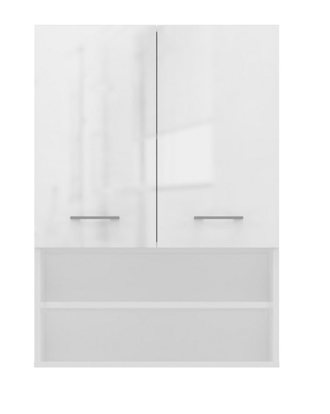 Szafka nad pralkę POLA MINI DK 64x30xH90 biel połysk Szafka nad pralkę POLA MINI DK 64x30xH90 biel połysk