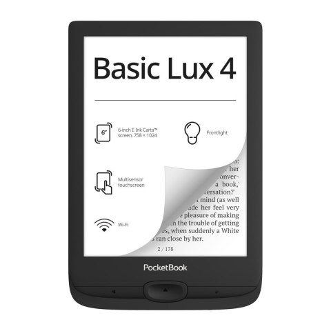 Ebook PocketBook Basic Lux 4 618 6" 8GB Wi-Fi Black Ebook PocketBook Basic Lux 4 618 6" 8GB Wi-Fi Black
