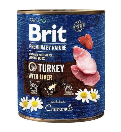 BRIT PREMIUM BY NATURE TURKEY&LIVER - mokra karma dla psa - 800g BRIT PREMIUM BY NATURE TURKEY&LIVER - mokra karma dla psa - 800g