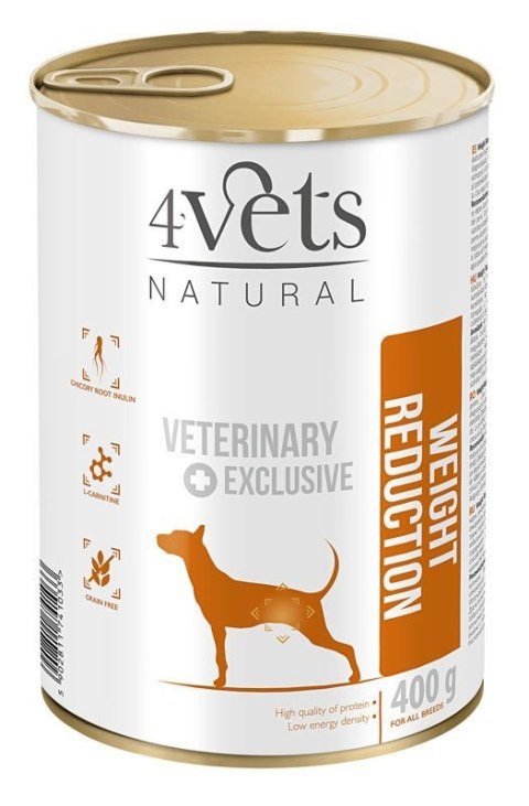 4VETS NATURAL - Weight Reduction Dog 400g 4VETS NATURAL - Weight Reduction Dog 400g