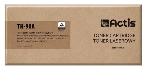 Actis TH-90A Toner (zamiennik HP 90A CE390A; Standard; 10000 stron; czarny) Actis TH-90A Toner (zamiennik HP 90A CE390A; Standard; 10000 stron; czarny)