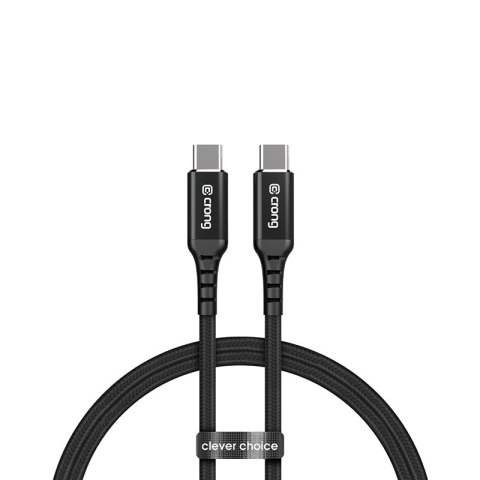 Crong Armor Link - Kabel 60W 3A USB-C do USB-C Power Delivery Fast Charging 150cm (czarny) Crong Armor Link - Kabel 60W 3A USB-C do USB-C Power Delivery Fast Charging 150cm (czarny)