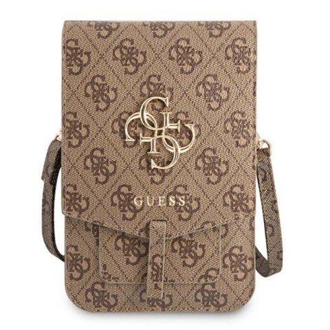 Guess 4G Big Metal Logo Phone Bag - Torba z przegrodą na smartfona (brązowy) Guess 4G Big Metal Logo Phone Bag - Torba z przegrodą na smartfona (brązowy)