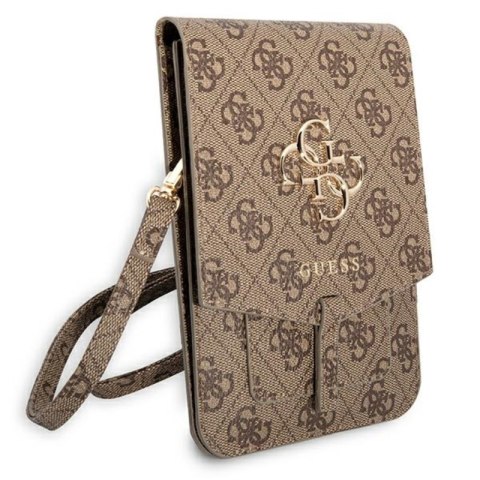 Guess 4G Big Metal Logo Phone Bag - Torba z przegrodą na smartfona (brązowy) Guess 4G Big Metal Logo Phone Bag - Torba z przegrodą na smartfona (brązowy)