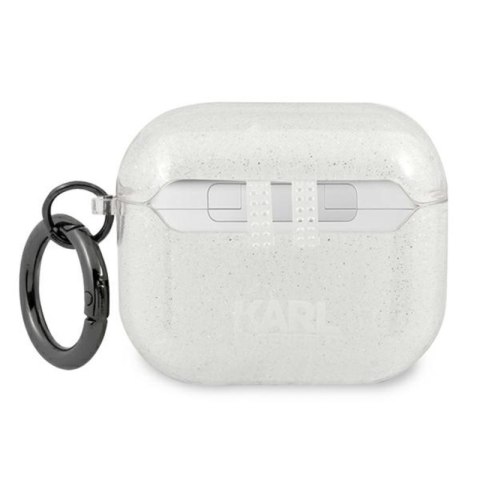 Karl Lagerfeld Choupette Head Glitter - Etui AirPods 3 (srebrny) Karl Lagerfeld Choupette Head Glitter - Etui AirPods 3 (srebrny)