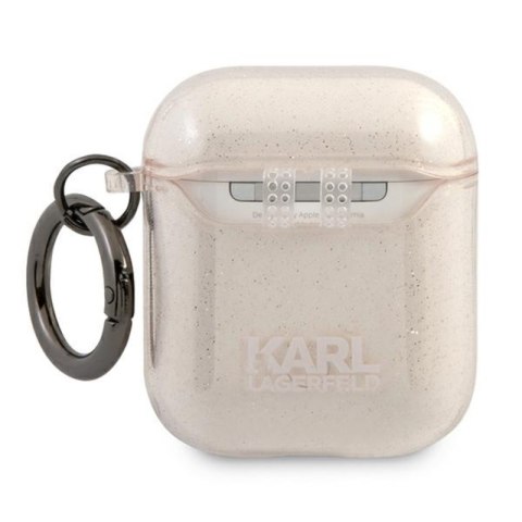 Karl Lagerfeld Choupette Head Glitter - Etui Airpods (złoty) Karl Lagerfeld Choupette Head Glitter - Etui Airpods (złoty)