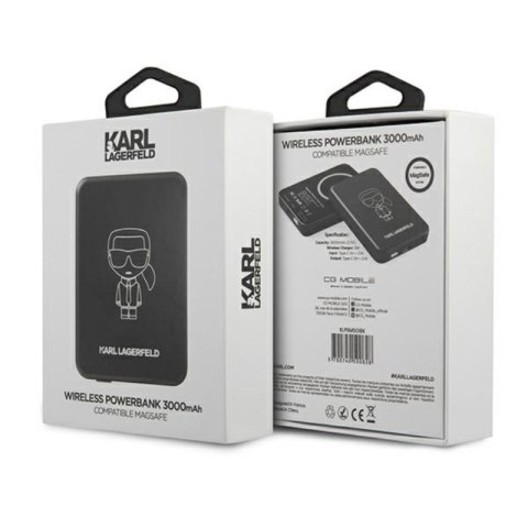 Karl Lagerfeld Outline Magnetic Powerbank - Powerbank Magsafe 3000 mAh Karl Lagerfeld Outline Magnetic Powerbank - Powerbank Magsafe 3000 mAh