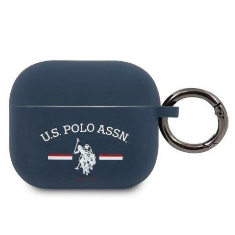 US Polo Assn Silicone Logo - Etui Airpods 3 (granatowy) US Polo Assn Silicone Logo - Etui Airpods 3 (granatowy)