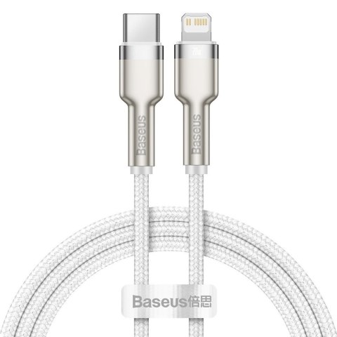 BASEUS KABEL USB-C LIGHTNING CAFULE PD 1M BIAŁY BASEUS KABEL USB-C LIGHTNING CAFULE PD 1M BIAŁY
