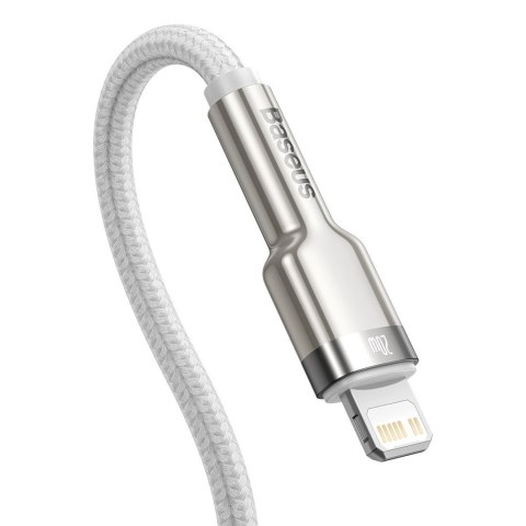 BASEUS KABEL USB-C LIGHTNING CAFULE PD 1M BIAŁY BASEUS KABEL USB-C LIGHTNING CAFULE PD 1M BIAŁY