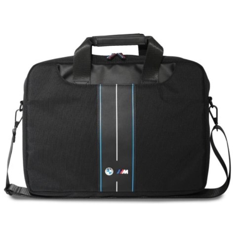 BMW Nylon Blue Stripe - Torba na notebooka 16" (czarny) BMW Nylon Blue Stripe - Torba na notebooka 16" (czarny)