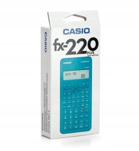 CASIO KALKULATOR NAUKOWY FX-220PLUS-2 NIEBIESKI, 12 CYFROWY WYŚWIETLACZ CASIO KALKULATOR NAUKOWY FX-220PLUS-2 NIEBIESKI, 12 CYFROWY WYŚWIETLACZ