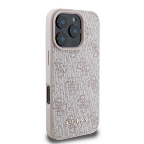 Guess 4G Classic - Etui iPhone 16 Pro Max (różowy) Guess 4G Classic - Etui iPhone 16 Pro Max (różowy)