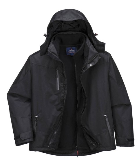 KURTKA OCIEPLANA 3W1 S553 CZARNA XXL KURTKA OCIEPLANA 3W1 S553 CZARNA XXL