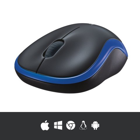 Mysz bezprzewodowa Logitech M185 910-002236 (optyczna; 1000 DPI; kolor niebieski) Mysz bezprzewodowa Logitech M185 910-002236 (optyczna; 1000 DPI; kolor niebieski)
