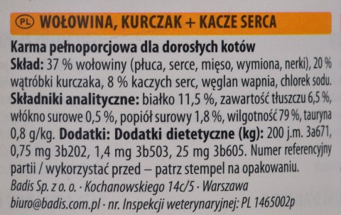 ANIMONDA Carny Adult wołowina, kurczak i kacze serca - mokra karma dla kota - 200 g ANIMONDA Carny Adult wołowina, kurczak i kacze serca - mokra karma dla kota - 200 g
