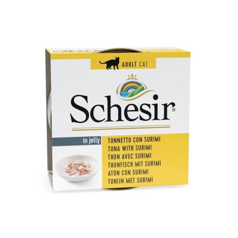 SCHESIR dla kotów Adult w Galarecie Tuńczyk z Surimi 85g SCHESIR dla kotów Adult w Galarecie Tuńczyk z Surimi 85g