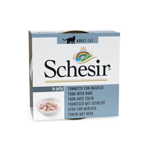 SCHESIR dla kotów Adult w Galarecie Tuńczyk z morszczukiem 85g SCHESIR dla kotów Adult w Galarecie Tuńczyk z morszczukiem 85g