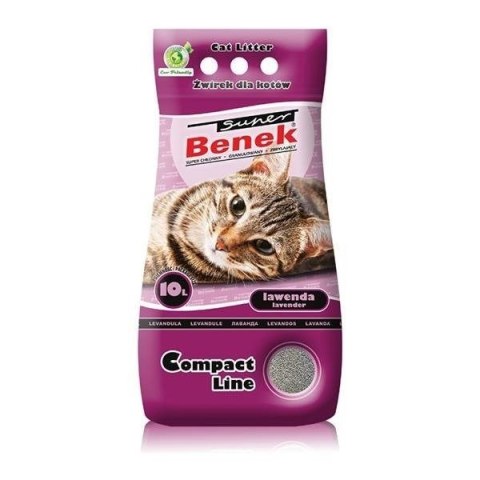 CERTECH Super Benek Compact Lawenda - żwirek dla kota zbrylający - 10 l CERTECH Super Benek Compact Lawenda - żwirek dla kota zbrylający - 10 l