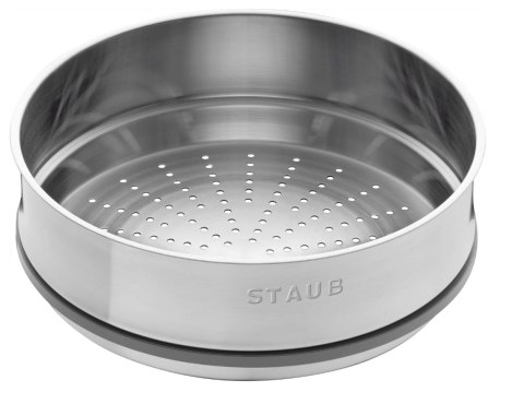 Garnek żeliwny okrągły z wkładem STAUB La Cocotte 40508-819-0 - 3.8 ltr. grafitowy Garnek żeliwny okrągły z wkładem STAUB La Cocotte 40508-819-0 - 3.8 ltr. grafitowy