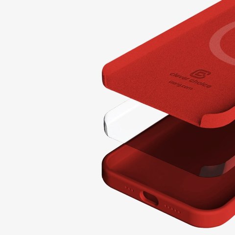 Crong Color Cover Magnetic - Etui iPhone 13 Pro Max MagSafe (czerwony) Crong Color Cover Magnetic - Etui iPhone 13 Pro Max MagSafe (czerwony)