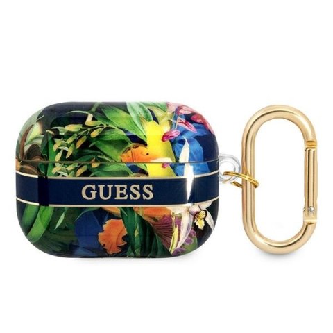 Guess Flower - Etui Airpods Pro (Blue) Guess Flower - Etui Airpods Pro (Blue)