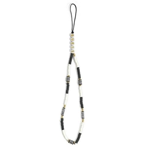 Guess Phone Strap Heishi Beads - Zawieszka do telefonu (Black/White) Guess Phone Strap Heishi Beads - Zawieszka do telefonu (Black/White)