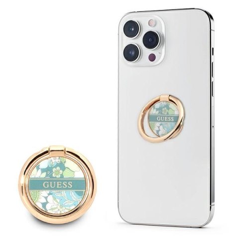 Guess Ring Stand Flower - Magnetyczny uchwyt na palec do telefonu (Green) Guess Ring Stand Flower - Magnetyczny uchwyt na palec do telefonu (Green)