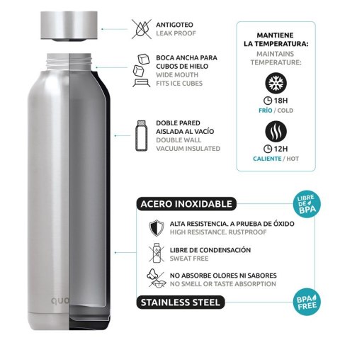 Quokka Solid - Butelka termiczna ze stali nierdzewnej 510 ml (Orange Bloom) Quokka Solid - Butelka termiczna ze stali nierdzewnej 510 ml (Orange Bloom)