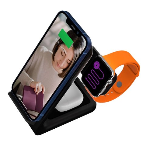 STM ChargeTree Swing - Ładowarka bezprzewodowa 3w1 do iPhone, AirPods i Apple Watch (czarny) STM ChargeTree Swing - Ładowarka bezprzewodowa 3w1 do iPhone, AirPods i Apple Watch (czarny)