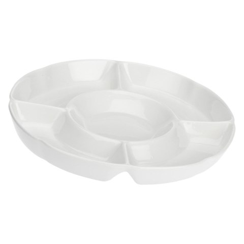 Okrągła taca do przekąsek Convivio - Biały, 35.5 cm Okrągła taca do przekąsek Convivio - Biały, 35.5 cm