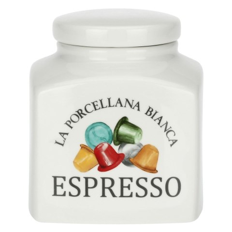 Porcelanowy pojemnik na kapsułki do espresso La Porcellana Bianca Conserva - Biały, 1.8 ltr Porcelanowy pojemnik na kapsułki do espresso La Porcellana Bianca Conserva - Biały, 1.8 ltr