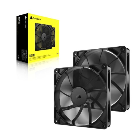 Corsair RS140 Obudowa komputera Wentylator 14 cm Czarny 2 szt. Corsair RS140 Obudowa komputera Wentylator 14 cm Czarny 2 szt.