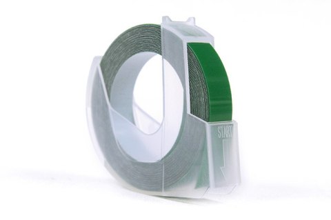 Taśma 3D JetWorld Zamiennik Dymo Biały na Zielonym (do wytłaczania, emboss) 9mm x 3m (S0898160) Taśma 3D JetWorld Zamiennik Dymo Biały na Zielonym (do wytłaczania, emboss) 9mm x 3m (S0898160)