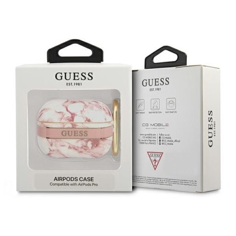 Guess Marble Strap - Etui Airpods Pro (Pink) Guess Marble Strap - Etui Airpods Pro (Pink)