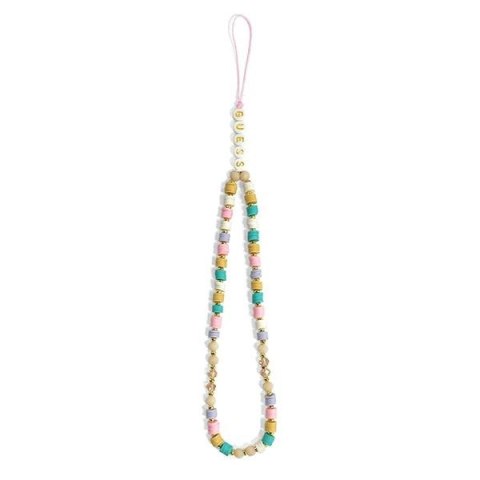 Guess Phone Strap Beads Heishi - Zawieszka do telefonu 25 cm (Flower Pink) Guess Phone Strap Beads Heishi - Zawieszka do telefonu 25 cm (Flower Pink)