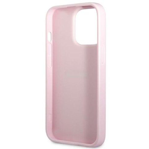 Guess Saffiano Hot Stamp & Metal Logo - Etui iPhone 13 Pro (liliowy)
