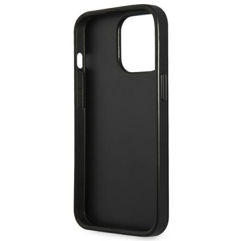 Guess Saffiano Triangle Logo Case - Etui iPhone 13 Pro (srebrny)