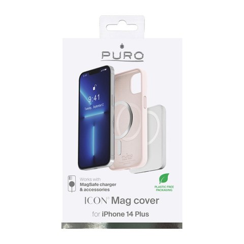 PURO ICON MAG - Etui iPhone 14 Plus MagSafe (Dusty Pink) PURO ICON MAG - Etui iPhone 14 Plus MagSafe (Dusty Pink)