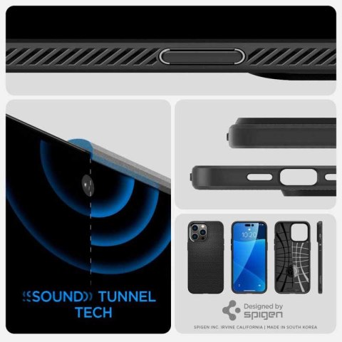 Spigen Liquid Air - Etui do iPhone 14 Pro (Czarny)